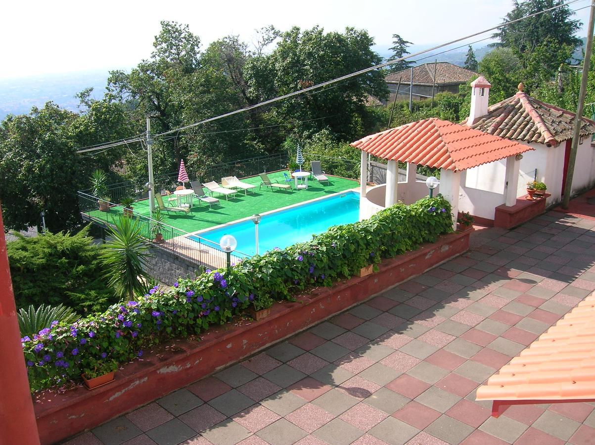 Al Villino Sunshine In Villa Con Piscina Ed Idromassaggio SantʼAlfio Eksteriør billede